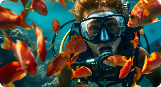 Дайвинг в Океанариуме